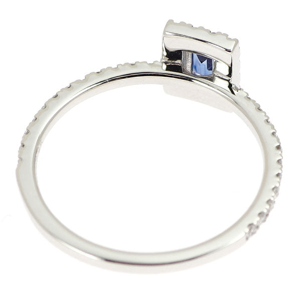 Pt950 サファイア ダイヤモンド リング 0.21ct D0.26ct