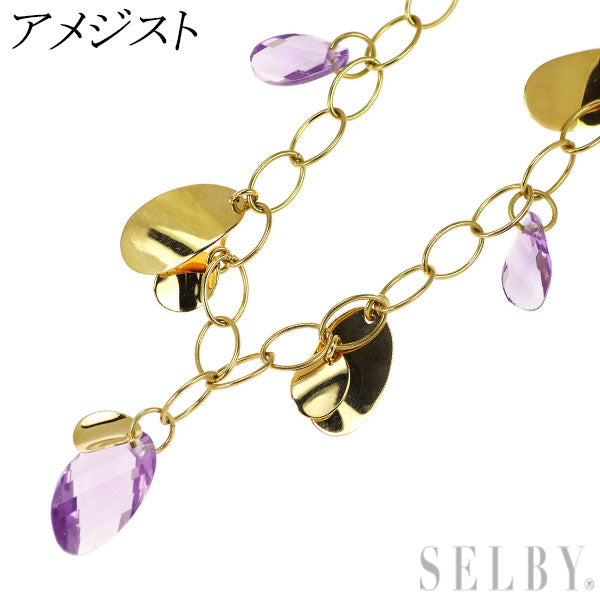 K18YG アメジスト ネックレス