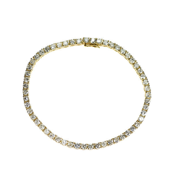 K18YG ダイヤモンド ブレスレット 5.00ct テニス