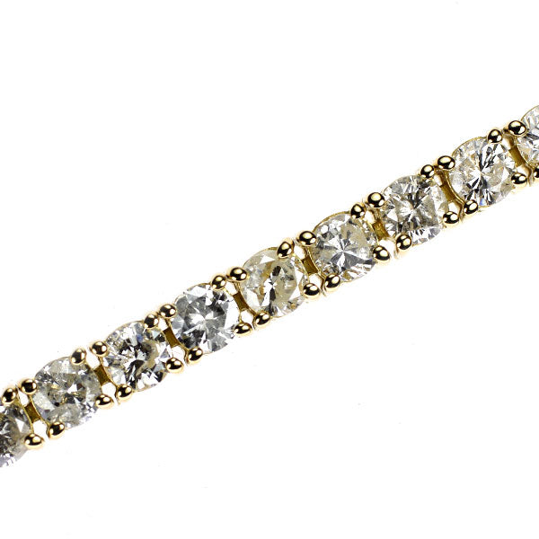 K18YG ダイヤモンド ブレスレット 5.00ct テニス