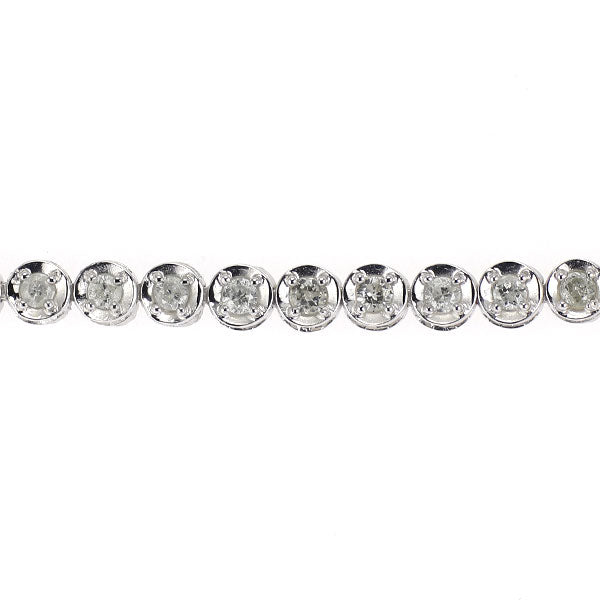 K18WG ダイヤモンド ブレスレット 1.00ct テニス