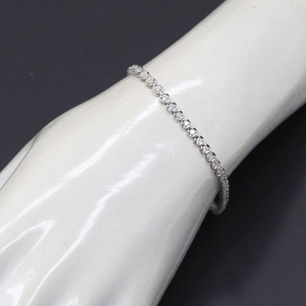 K18WG ダイヤモンド ブレスレット 1.00ct テニス