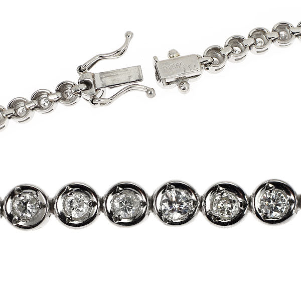 Pt850 ダイヤモンド ブレスレット 1.14ct テニス