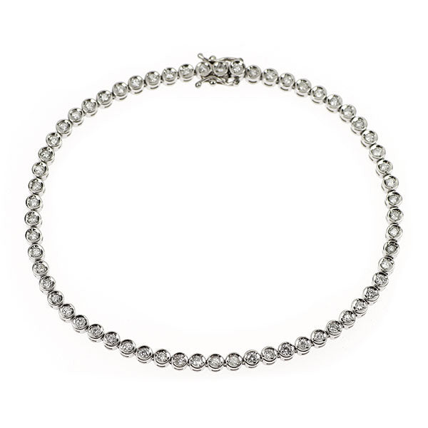 Pt850 ダイヤモンド ブレスレット 1.14ct テニス