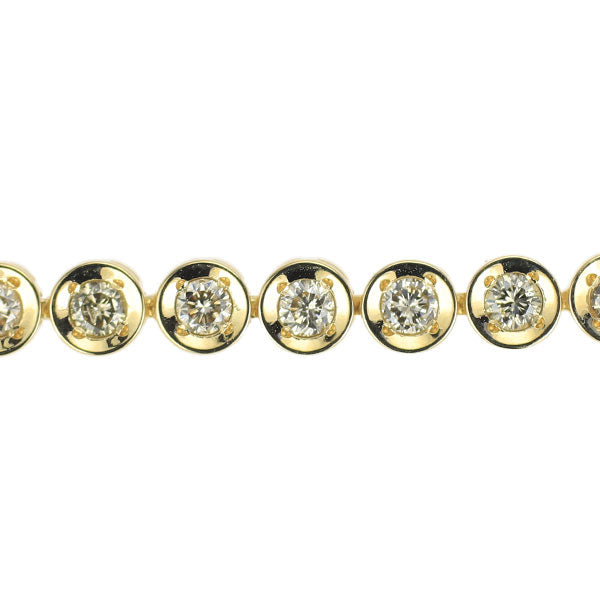 K18YG ダイヤモンド ブレスレット 2.00ct テニス