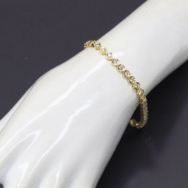 K18YG ダイヤモンド ブレスレット 2.00ct テニス