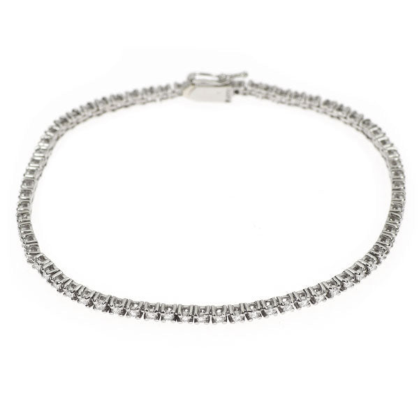 Pt850 ダイヤモンド ブレスレット 1.08ct テニス