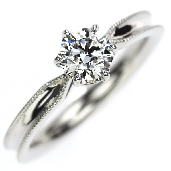 Pt950 ダイヤモンド リング 0.51ct D IF 3EX