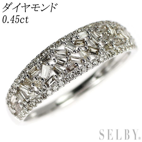 K18WG ダイヤモンド リング 0.45ct