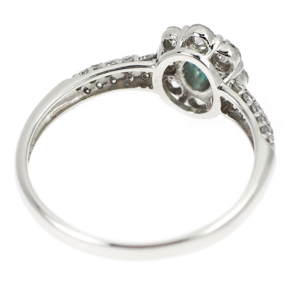 希少 Pt900 パライバ トルマリン ダイヤモンド リング 0.14ct D0.58ct