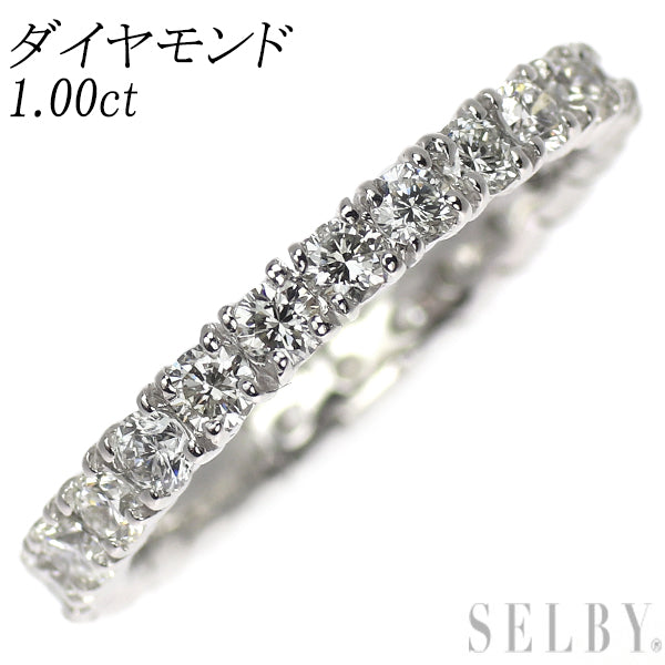 K18WG ダイヤモンド リング 1.00ct フルエタニティ