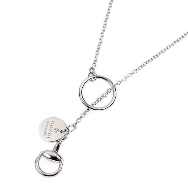 グッチ K18WG ネックレス ホースビット ラリエット