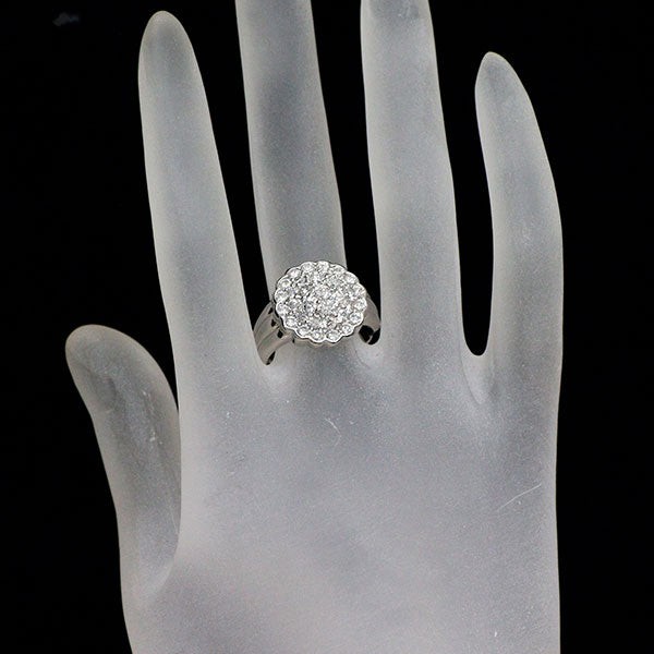 Pt900 ダイヤモンド リング 1.63ct フラワー