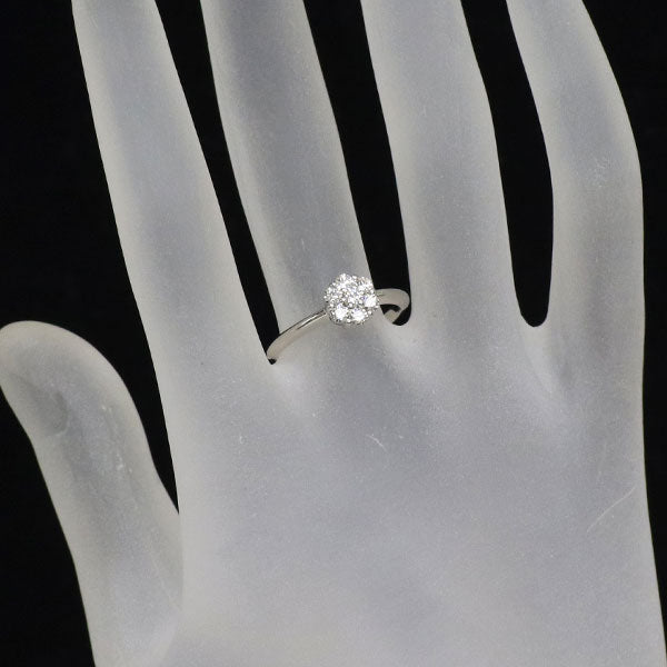 K18WG H&C ダイヤモンド リング 0.34ct フラワー
