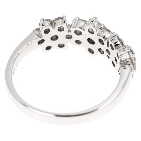 K18WG H&Cダイヤモンド リング 1.113ct フラワー