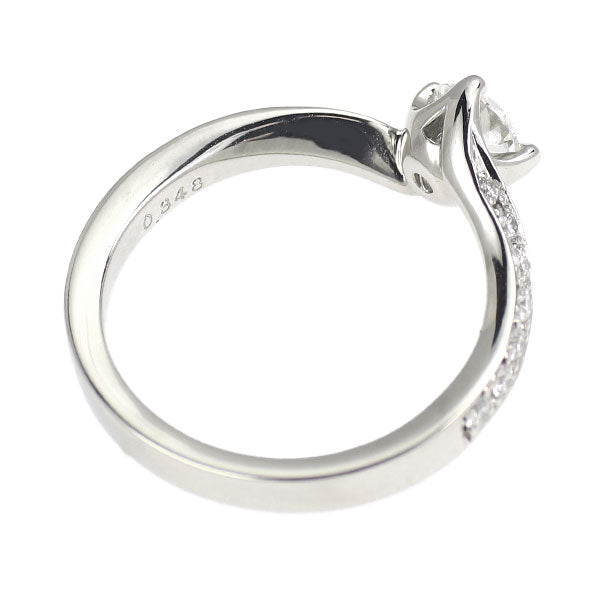 TOMOE Pt950 ダイヤモンド リング 0.348ct D FL 3EXHC
