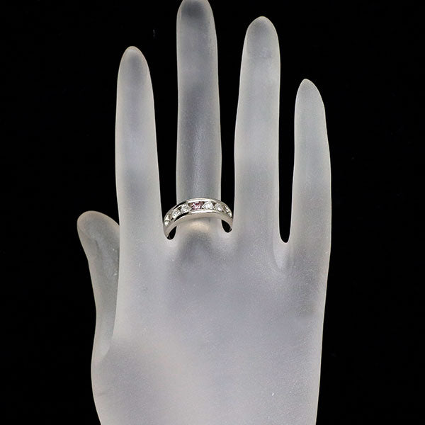 希少 Pt900 天然ピンク/カラーレス ダイヤモンド リング 0.120ct FIPP I1 D0.40ct