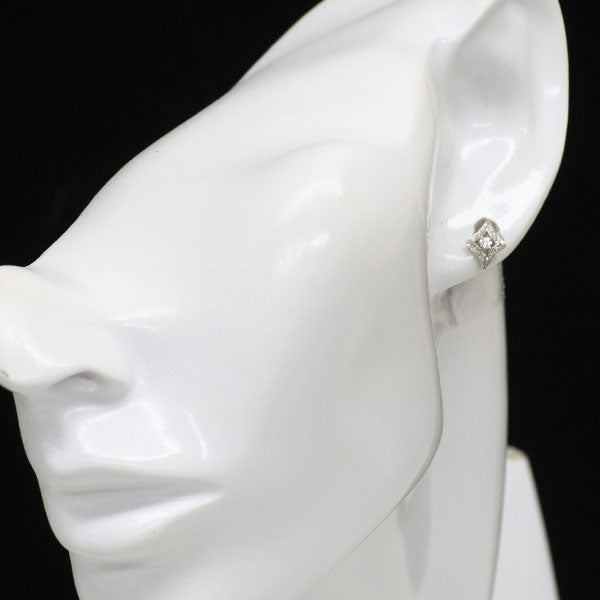 スタージュエリー Pt950 ダイヤモンド ピアス 0.14ct