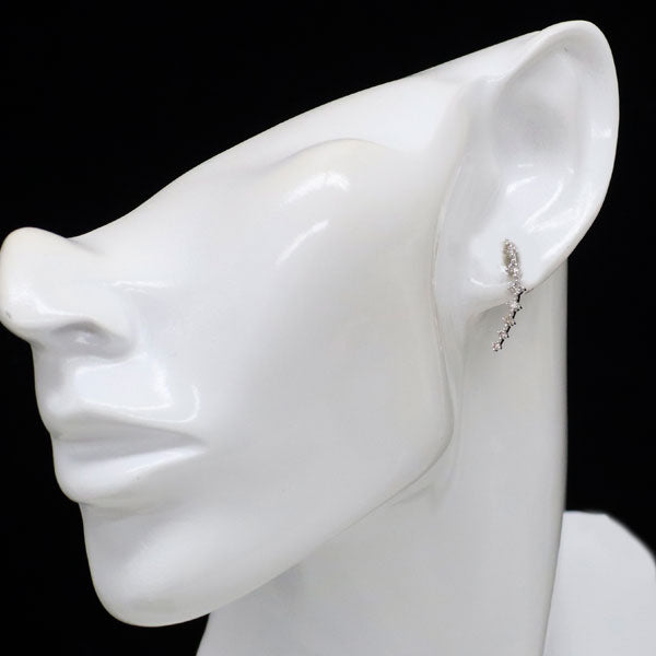 GSTV K18WG ダイヤモンド ピアス 0.40ct