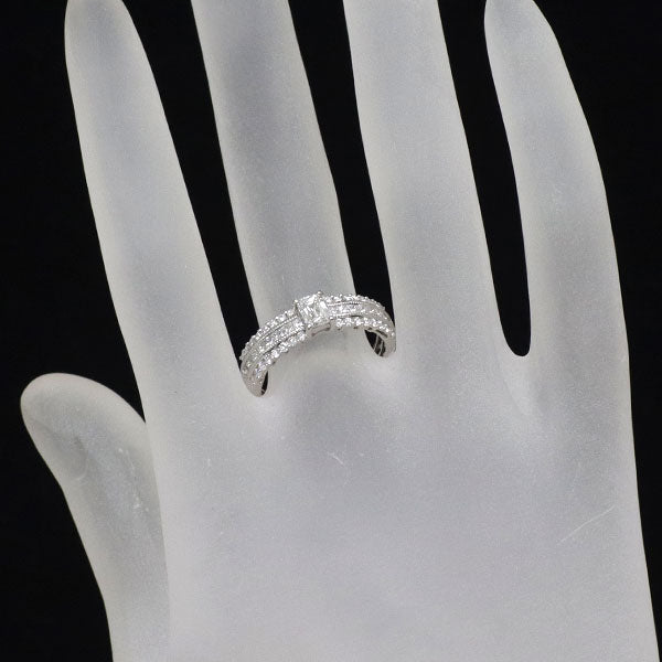 Pt900 クリスカット ダイヤモンド リング 0.338ct D0.55ct