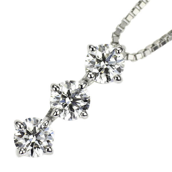 トリロジー Pt900/ Pt850 H＆C ダイヤモンド ペンダントネックレス 0.501ct