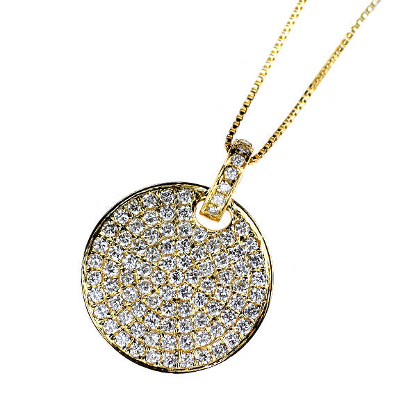 K18YG ダイヤモンド ペンダントネックレス 0.63ct