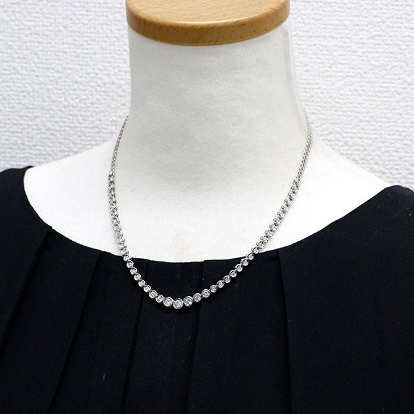 Pt850 ダイヤモンド ネックレス 1.92ct