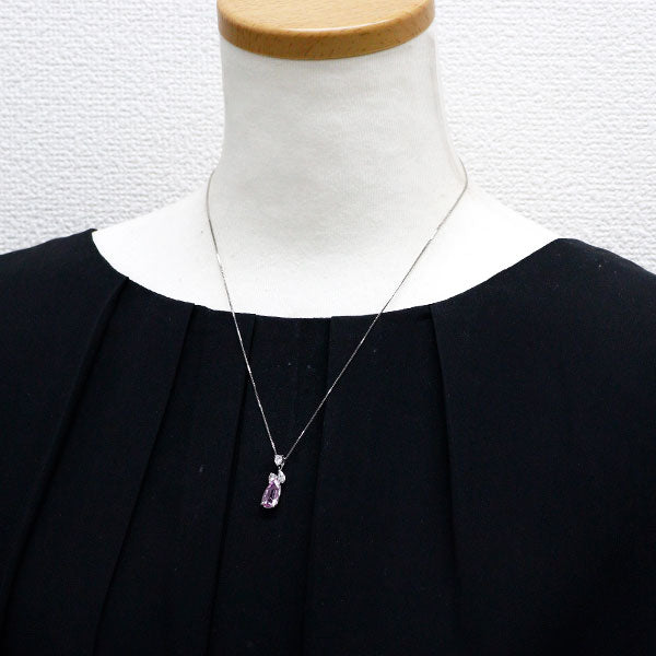 Pt インペリアルトパーズ ダイヤモンド ペンダントネックレス 2.37ct D0.45ct