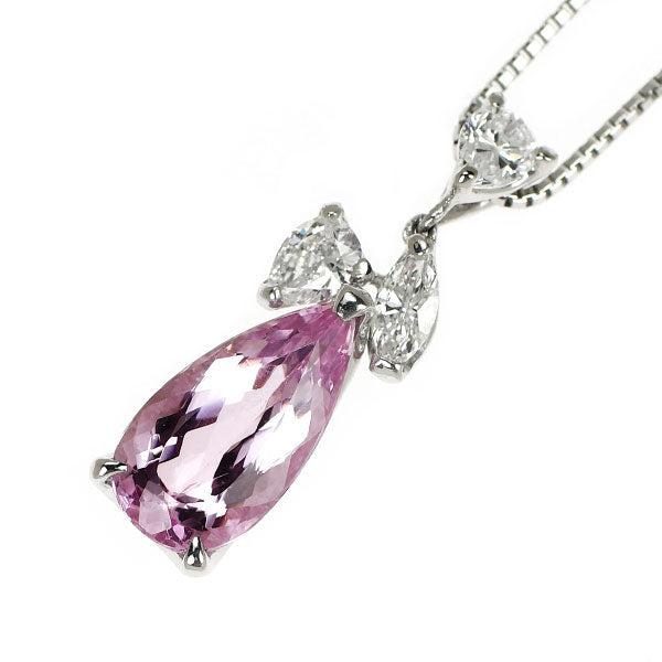 Pt インペリアルトパーズ ダイヤモンド ペンダントネックレス 2.37ct D0.45ct
