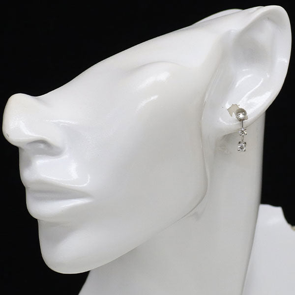 Pt900 ダイヤモンド ピアス 0.51ct スリーストーン