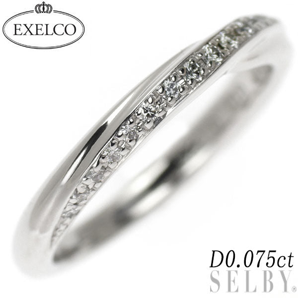 エクセルコ Pt950 ダイヤモンド リング 0.075ct ピンキー