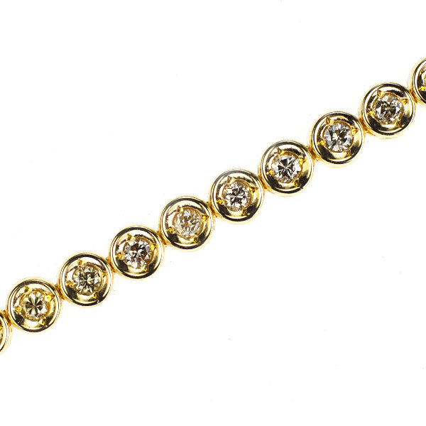 K18YG ダイヤモンド テニス ブレスレット 1.00ct
