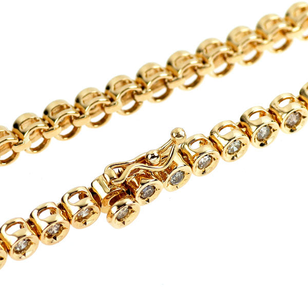 K18YG ダイヤモンド テニス ブレスレット 1.00ct