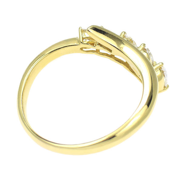 K18YG ハートシェイプ ダイヤモンド リング 0.73ct