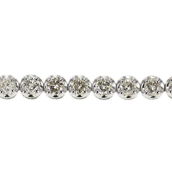 K18WG ダイヤモンド ブレスレット 2.00ct テニス