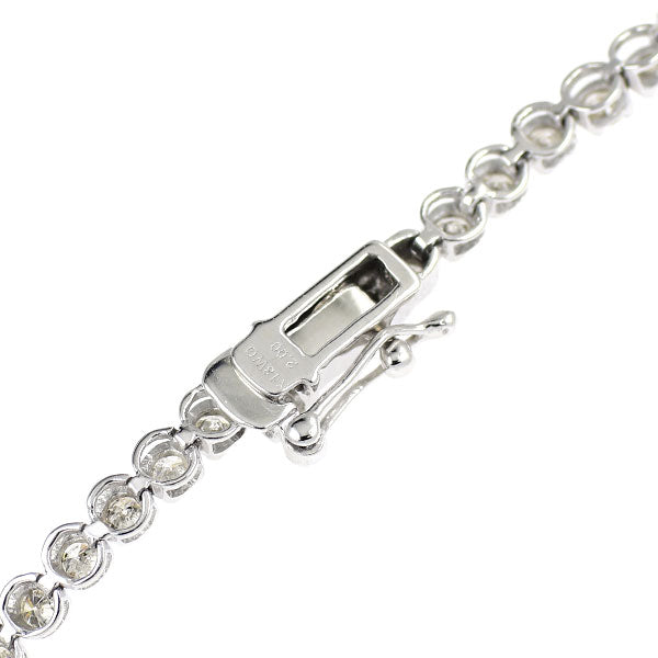 K18WG ダイヤモンド ブレスレット 2.00ct テニス