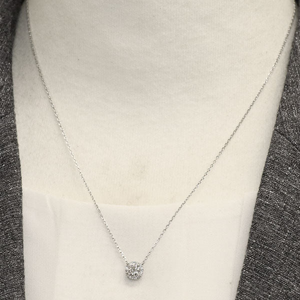 ヴァンドーム青山 Pt950/ Pt850 ダイヤモンド ペンダントネックレス 0.38ct グレース ラージサイズ