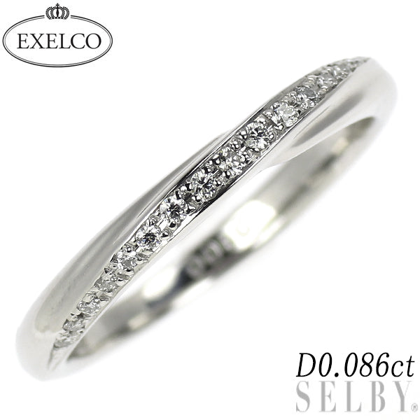 エクセルコ Pt950 ダイヤモンド リング 0.086ct