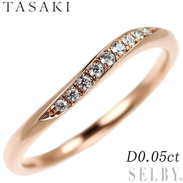 田崎真珠 K18PG ダイヤモンド リング 0.05ct インフィニタ パヴェ  