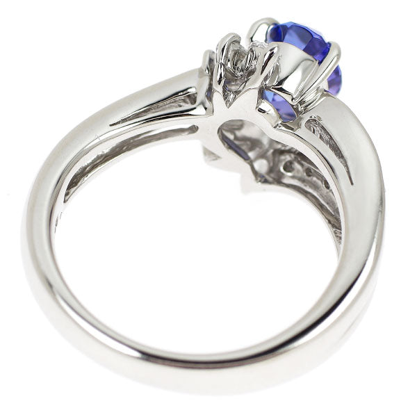 Pt900 タンザナイト ダイヤモンド リング 1.25ct D0.51ct