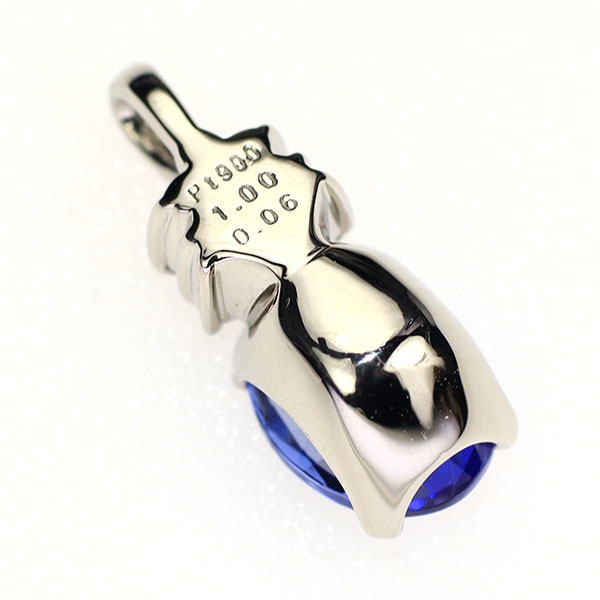 Pt900 タンザナイト ダイヤモンド ペンダントトップ 1.00ct D0