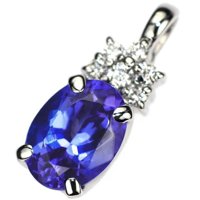 ことりタンザナイト ダイヤペンダントトップ Pt900 タンザナイト ダイヤモンド ペンダントトップ 1.00ct D0