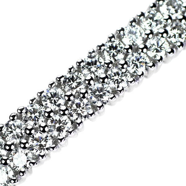 K18WG ダイヤモンド バングル 2.56ct