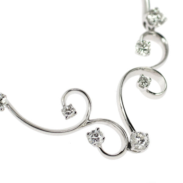 K18WG ダイヤモンド ネックレス 1.71ct