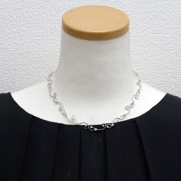 K18WG ダイヤモンド ネックレス 1.71ct