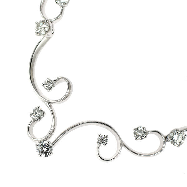 K18WG ダイヤモンド ネックレス 1.71ct