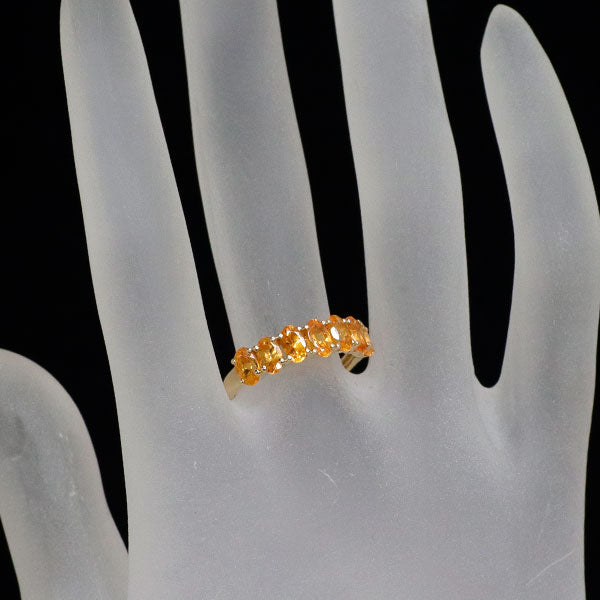 GSTV K18YG スペサルティンガーネット リング 1.70ct