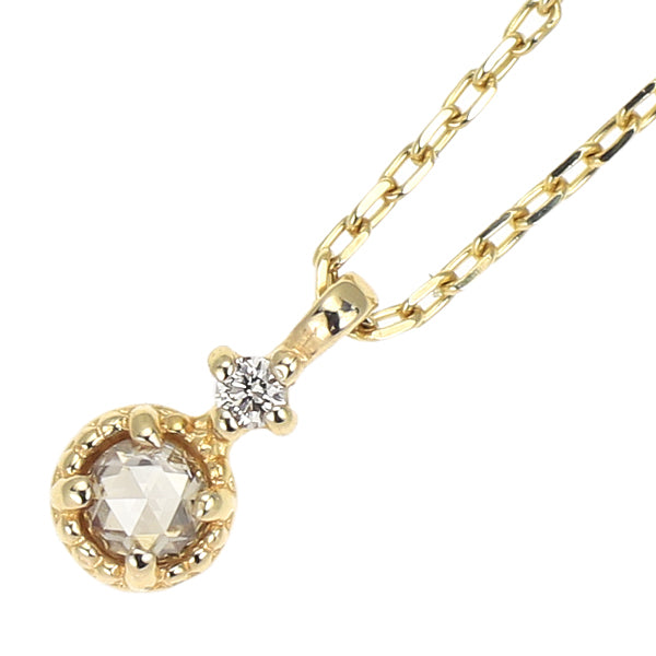 アガット/agete K10YG ダイヤモンド ペンダントネックレス 0.02ct