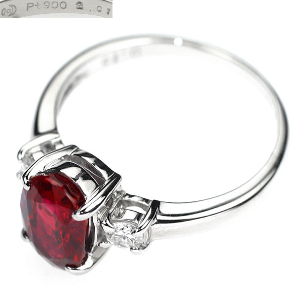 田崎真珠 Pt900 タイ産 ルビー ダイヤモンド リング 2.01ct D0.15ct GIA/AIGS 《セルビー銀座店》【中古】