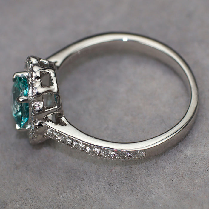Pt900 マダガスカル産 非加熱グランディディエライト ダイヤモンド リング 1.04ct D0.64ct 希少